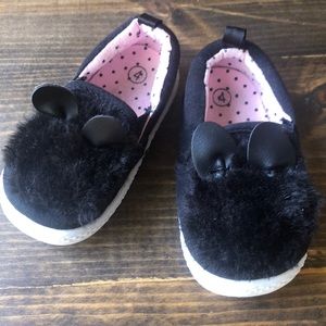Little Black Bunny Toddler Shoes